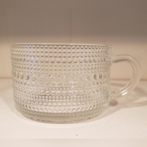 14oz. Vintage Glass Coffee Mug with Golden Spoon and Bamboo Lid - Picture 9 of 16